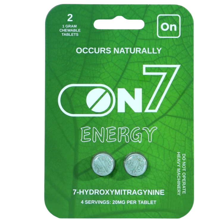 ON7 Kratom Tablets 20mg | 2ct - Energy